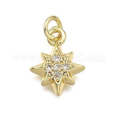 Латунные микро проложить кубического циркония подвески KK-Z100-14G-1
