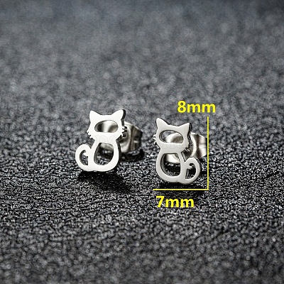 201 серьги-гвоздики из нержавеющей стали&nbsp;FS-WGB18B1-02-1