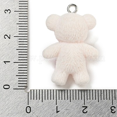 Милые подвески из флокированной смолы RESI-L043-01P-06-1