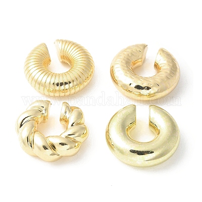 4 шт. регулируемые серьги-манжеты из пластика ccb&nbsp;LS-EJEW-V006-03KCG-1