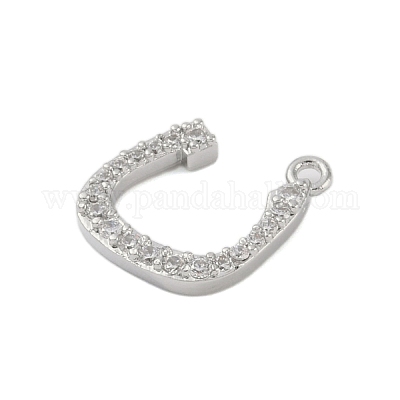 Покрытие стойки латунь микропаве прозрачные подвески из кубического циркония KK-A224-03L-P-1