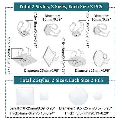 Набор для самостоятельного изготовления пустого купольного кольца DIY-UN0003-99-1