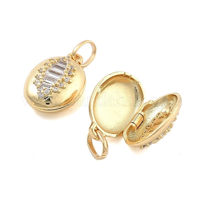 Подвески из латуни с прозрачным фианитом KK-U009-01B-G-1