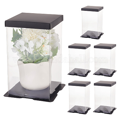 Складные прозрачные пластиковые коробки для хранения подарков CON-WH0106-09B-1