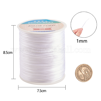 ナイロン糸  ホワイト  1mm  約200m /ロール&nbsp;LW-BC0003-23-1