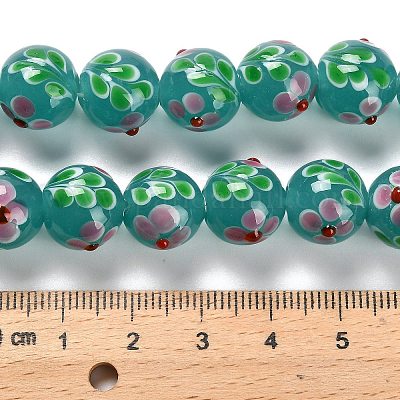 Нити бугорчатых бусин ручной работы в технике лэмпворк LAMP-A005-01F-1