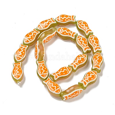 Прозрачные стеклянные бусины ручной работы GLAA-N0028-02I-1