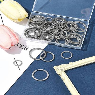 5 стиль 304 нержавеющая сталь брелок застежка фурнитура STAS-FS0001-56-1