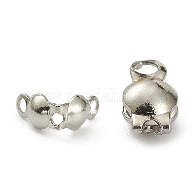 Наконечники бусин из нержавеющей стали марки 304 STAS-G127-06P-1