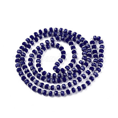 Непрозрачные сплошные цветные стеклянные бусины GLAA-N052-04-A01-1