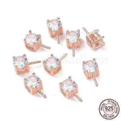 925 подпорка из стерлингового серебра STER-D035-47RG-10-1