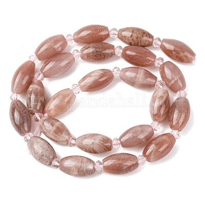 Натуральный Sunstone бисер пряди&nbsp;G-G453-C06-8x13mm-1