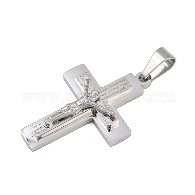 Подвески из нержавеющей стали 304 с темой Иисуса STAS-D387-01C-P-1