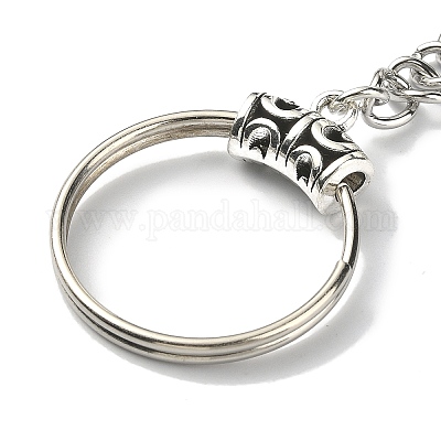 Брелок с подвеской в виде сердца из натурального розового кварца и крыла G-Z033-04P-02-1