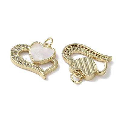 Латунные микро проложить кубического циркония подвески KK-G485-34C-G-1