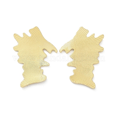 Латунь серьги EJEW-M066-02G-1