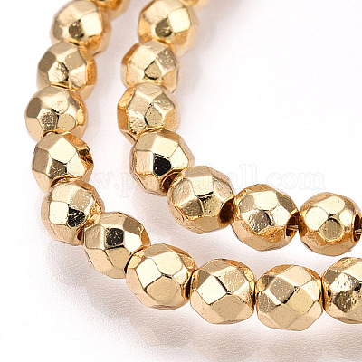 Гальванизировать немагнитных синтетический гематит нитей бисера X-G-Q465-16KC-1