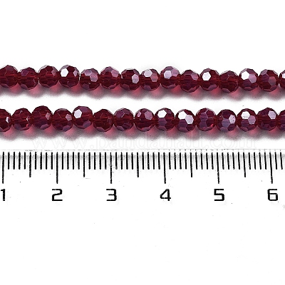 Гальванизируйте прозрачное стекло бисер нитей EGLA-A035-T4mm-A02-1