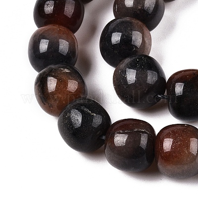 Окрашенные природные белый нефрит бисер пряди G-T138-D06-1