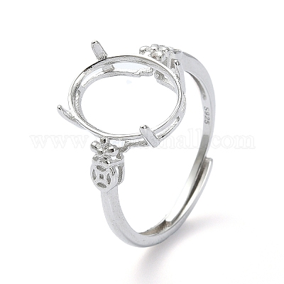 Регулируемые настройки для кольца-солитера из стерлингового серебра 925 шт. STER-K179-04P-1