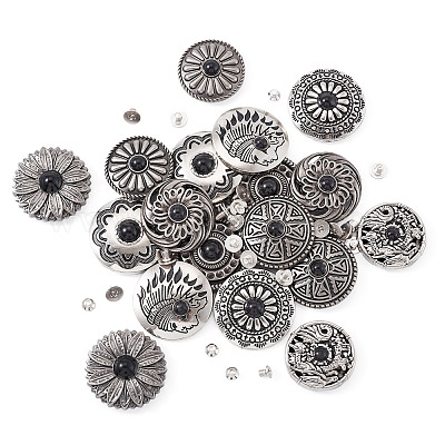 9 стиль заклепки из сплава декоративные BUTT-SW0001-04A-1