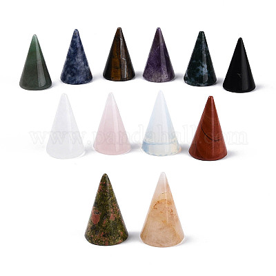 Стенды для показа колец из смешанных натуральных и синтетических камней G-T144-06M-1