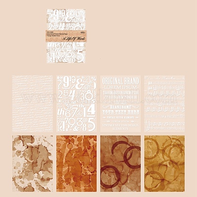 Наборы блокнотов из полупрозрачной пергаментной бумаги DIY-H170-02D-1