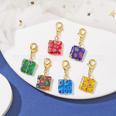 Стекло подвесные украшения HJEW-JM01719-1