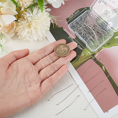 100 шт. Латунные булавки с шаровой головкой KK-BBC0011-51P-1