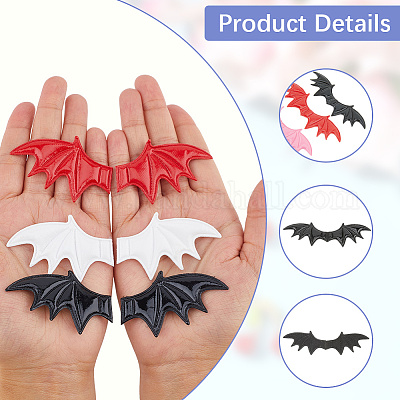 80 шт. 10 стиля искусственная кожа крылья зло украшения аксессуары WI-CL0002-02-1