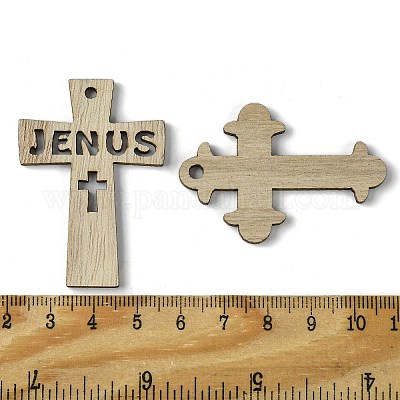 100шт деревянные подвески WOOD-G020-01-1