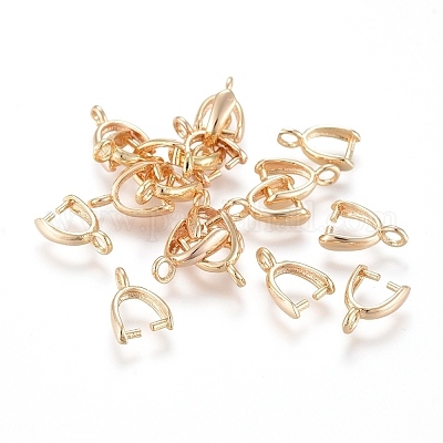 Держатели пончик из латуни&nbsp;LS-X-KK-T029-51G-1