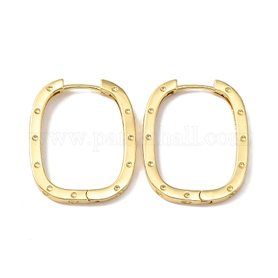 Orecchini a cerchio in ottone a forma di V da donna all'ingrosso