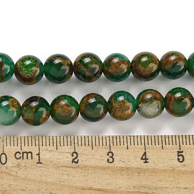 Синтетический золотой клинкер камень бисер пряди G-P549-A01-01D-1