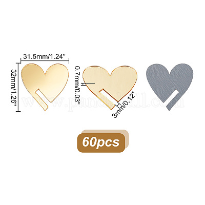 60шт акриловые подставки для дисплеев OACR-GA0001-09-1