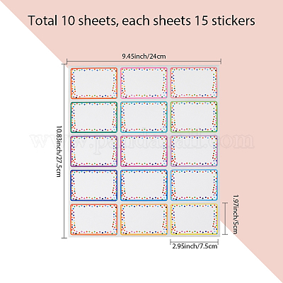 ПВХ самоклеющиеся наклейки DIY-WH20007-64E-1