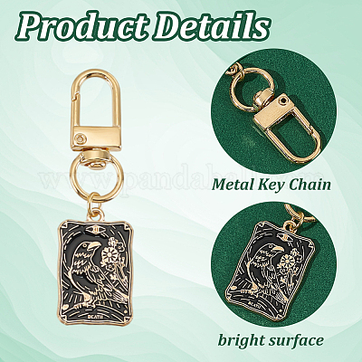 10шт прямоугольник с эмалированными подвесными украшениями из цинкового сплава HJEW-HY00018-1