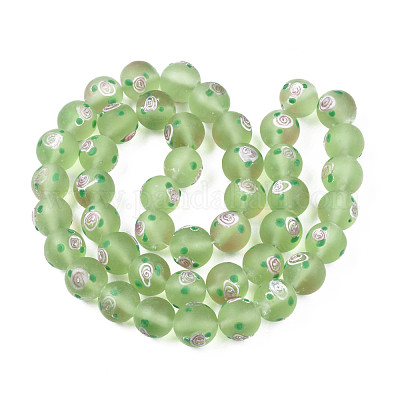 Ручной работы бусины матовое бисер нитей LAMP-N021-39E-1