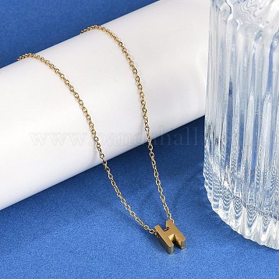 Ионное покрытие(ip) 304 нержавеющая сталь подвески ожерелья NJEW-R050-01G-08-1