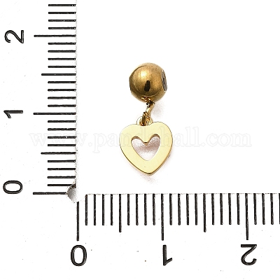 Подвески из нержавеющей стали 304 со стразами STAS-M109-05G-1