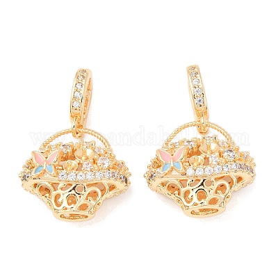 Латунный микро-паве кубический цирконий KK-A279-10G-1