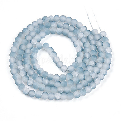 Стеклянные бусины кракле X1-GLAA-N009-6mm-06-1