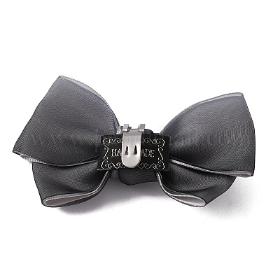 Украшения для обуви из полиэстера с бантом AJEW-WH0323-25A-1