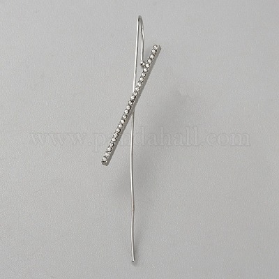 Серьги-крючки для ушей из платины и латуни для женщин EJEW-WH0019-58D-1