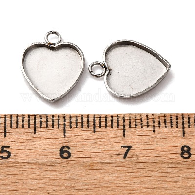 Оправы для подвесок из нержавеющей стали 304 в виде кабошонов STAS-D379-09A-P-1