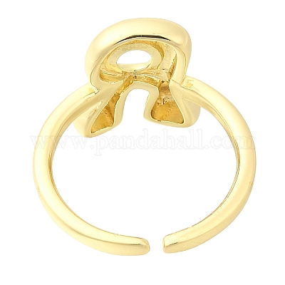 Стойка покрытие латунь открытые манжеты кольца RJEW-S394-01G-R-1