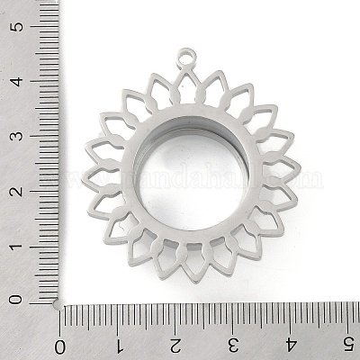 Подвески-медальоны из нержавеющей стали 304 STAS-S132-07P-02-1
