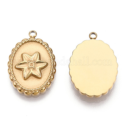 Подвески из нержавеющей стали 304 со стразами STAS-T060-52G-1