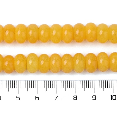 Окрашенные природные белый нефрит бисер пряди G-G107-A15-01-1