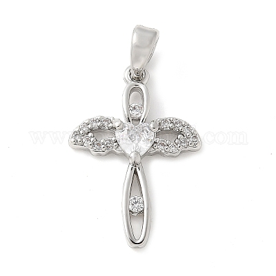 Латунные микро проложить кубического циркония подвески KK-U056-30P-1